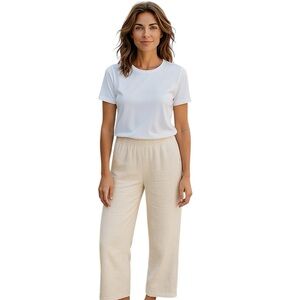 NWT One 5 One Women’s Gauze Wide-Leg‎  Pants Beach Cover Up Swim Summer Resort